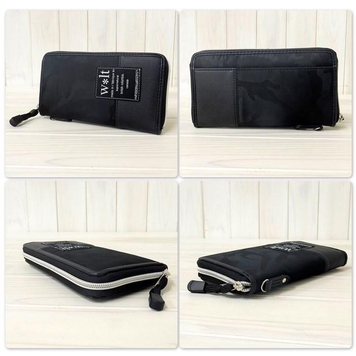 ラウンドファスナー サイフ 財布 W Lt ウォルト 軽量 軽い 高密度 ナイロン 長財布 カード カード入れ たくさん入る 仕分け 迷彩 黒 ブラック レディース メンズ 1104e lover Yahoo ショッピング店 通販 Yahoo ショッピング