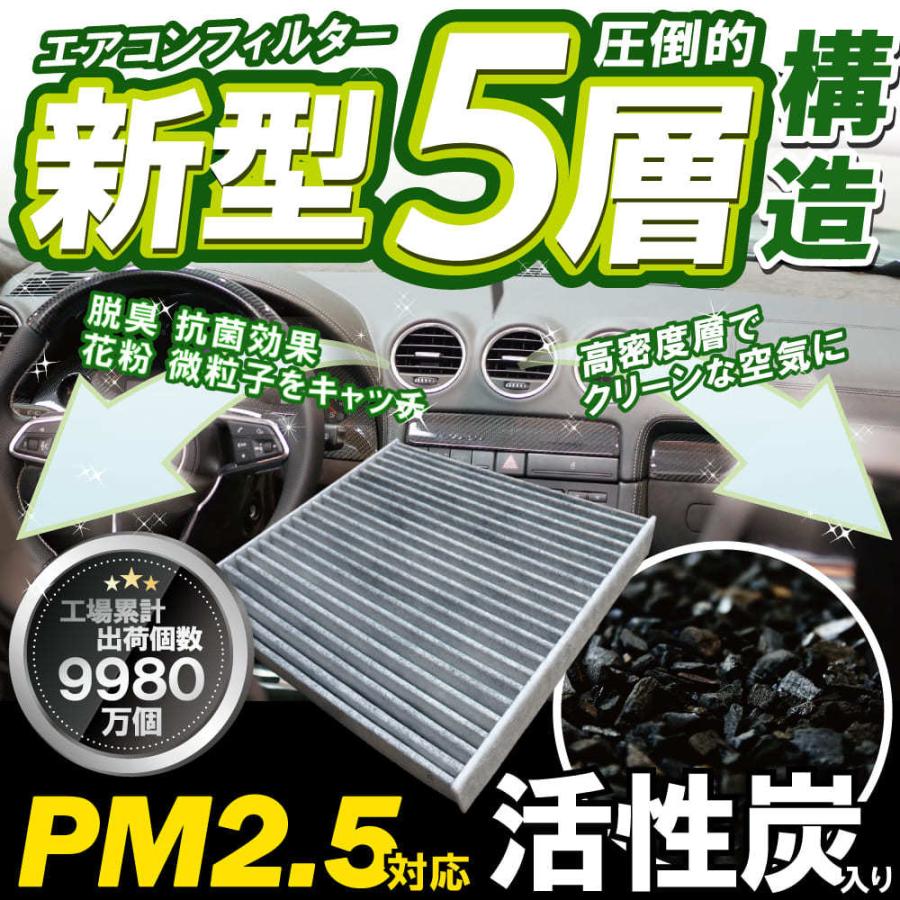 エアコンフィルター 車 スペーシアカスタム 4AA-MK53S 最強特殊5 エアコンフィルター 車 スペーシアカスタム 4AA-MK53S 最強特殊5