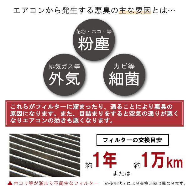 エアコンフィルター 交換用 TOYOTA トヨタ ベルタ 用 NCP96 対応 消臭 抗菌 活性炭入り 取り換え 車内 純正品同等 新品 未使用｜bcpto92750｜04