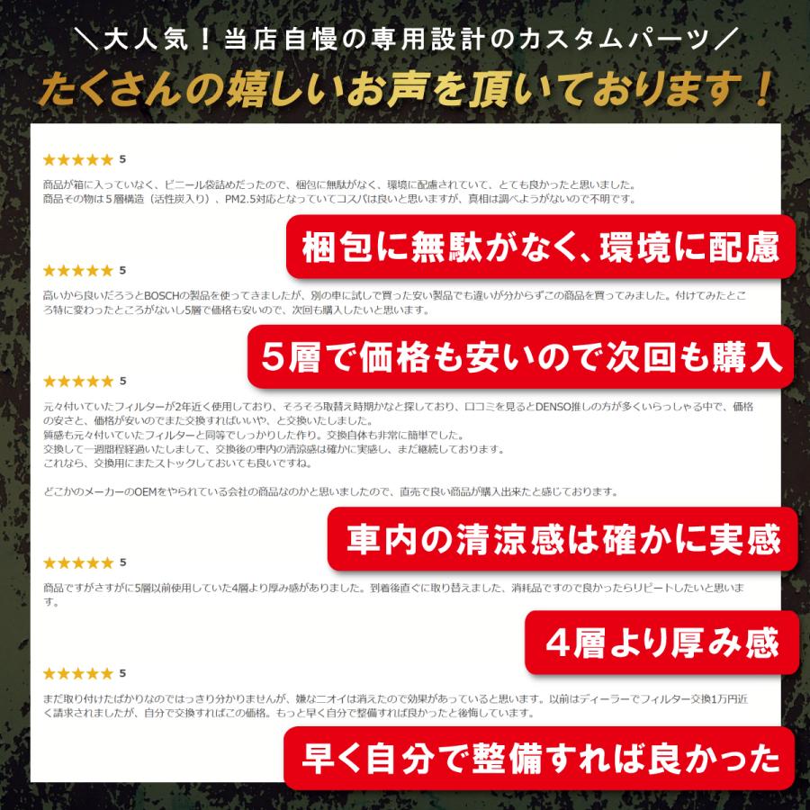 エアコンフィルター RAV4 アクア ヴォクシー 車 最強特殊5層 トヨタ