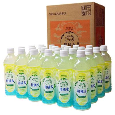 阿波のこだわり柑橘水 500mlx24本 PET 1ケース 4560436841258