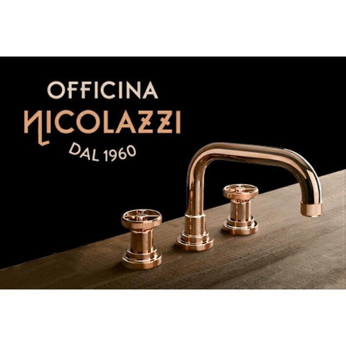 イタリア製 Nicolazzi ニコラッツイ 高級水栓金具 洗面水栓 蛇口 交換 リフォーム おしゃれ 壁付け水栓 単水栓 奥行11.5cm 2546_3