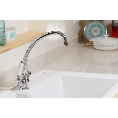 〔2PLVS〕 JODEN社製 蛇口 混合水栓 交換 リフォーム おしゃれ Ｖｉｃｔｏｒｉａ｜クロム(12784円)