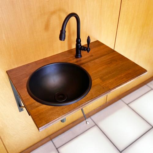洗面台セット 木製キャビネット 丸型ボウル 121901.jpg