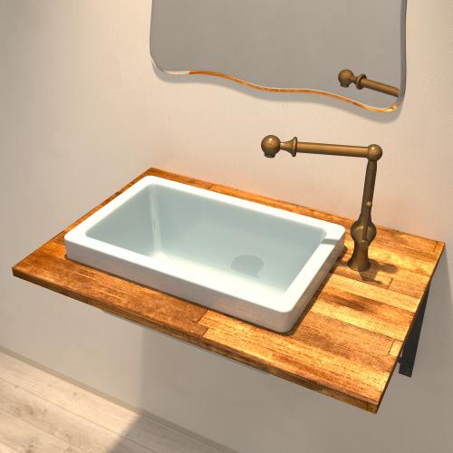 数量限定 特売 洗面台 600 400 木製 交換 リフォーム おしゃれ コンパクト 四角 スクエア 洗面ボウル 集成材カウンター 単水栓の6点セット セット2 B h Jcset B h Jcset ビーキューブyahoo ショッピング店 通販 Yahoo ショッピング 送料無料