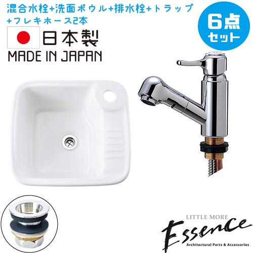 洗面台 交換 おしゃれ セット 洗面ボウル 白 リフォーム 新築 陶器製 混合水栓 埋め込み型 四角型 Essence B E2742set18 B E2742set18 ビーキューブyahoo ショッピング店 通販 Yahoo ショッピング