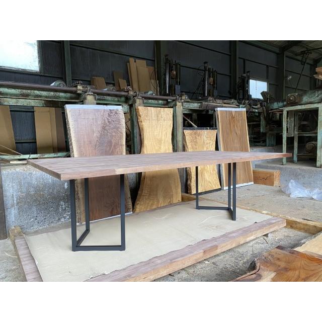 テーブル フリー板 ブラック(黒)ウォルナット 幅124cm×長244cm BN-1000_1