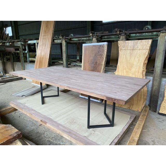 テーブル フリー板 ブラック(黒)ウォルナット 幅124cm×長244cm BN-1000_2