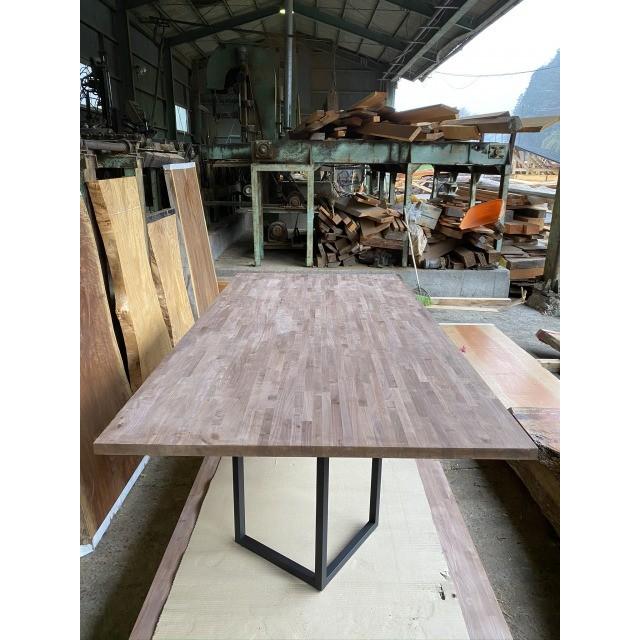 テーブル フリー板 ブラック(黒)ウォルナット 幅124cm×長244cm BN-1000_4