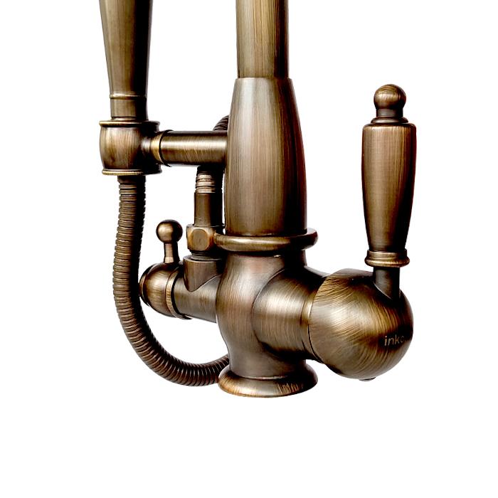 蛇口 レバーハンドル リフォーム シャワーヘッド付き 混合水栓