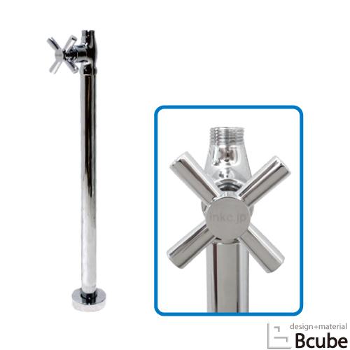 ストレート止水栓 交換 床給水タイプ 洗面所用水栓 おしゃれ リフォーム 交換 ビー