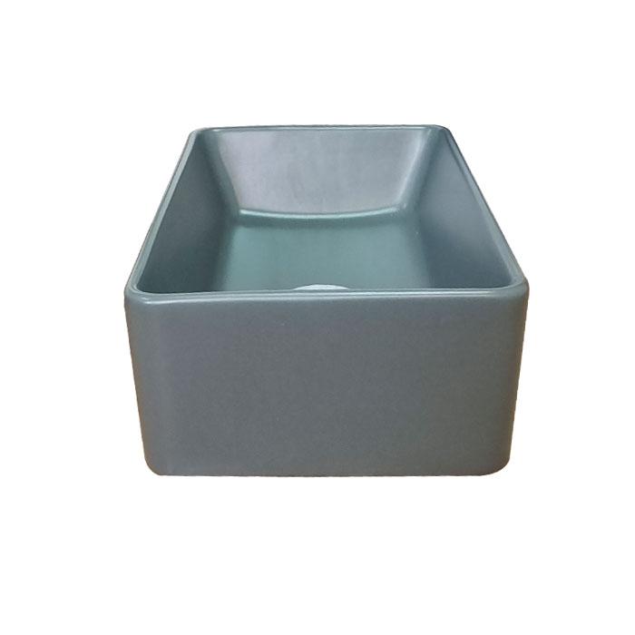 新品　洗面ボウル　グレー　陶器 洗面ボウル 陶器 おしゃれ 灰 グレー 置き型(オンカウンター
