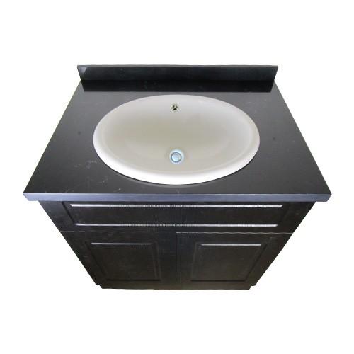 洗面台　陶器 洗面台 リフォーム 交換 750 陶器洗面ボウル 3点セット