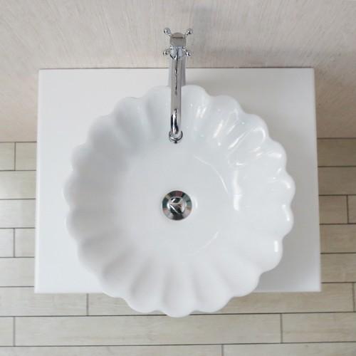 洗面台 おしゃれ リフォーム 交換 DIY 陶器洗面ボウル 単水栓の5