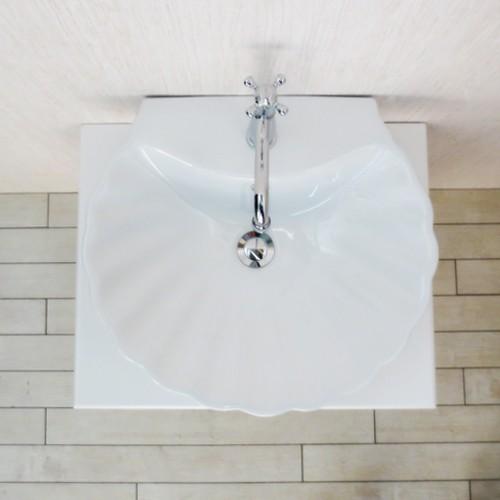 洗面台 おしゃれ リフォーム 交換 DIY 陶器洗面ボウル 単水栓の5点