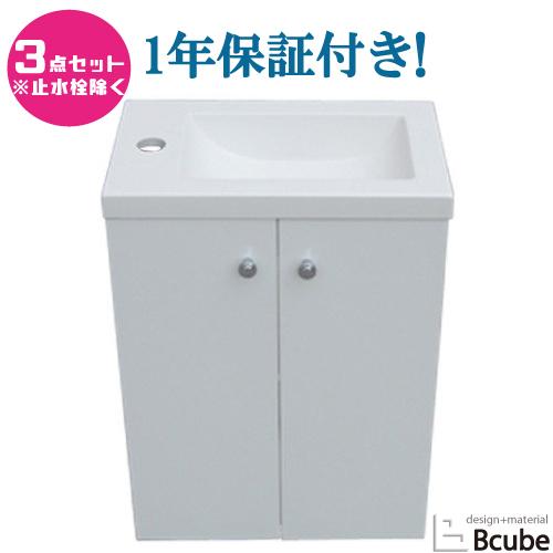 洗面台 交換 人工大理石 洗面ボウルの３点セット スリムタイプ ホワイト 白 幅40cm Ink h Ink h ビーキューブyahoo ショッピング店 通販 Yahoo ショッピング