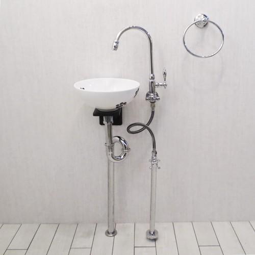 可愛らしい \r 猫 台の上の鉢\r 子供 陶磁器 洗面台 水のはねを防ぐ 洗面器 オレンジ色手洗い鉢【中型サイズ】信楽焼き手洗器！陶器の手水鉢［tr
