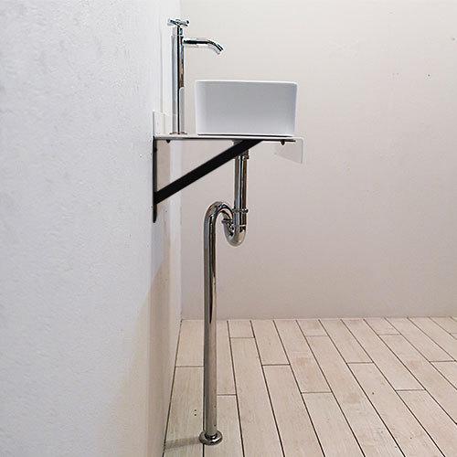 洗面台 交換 450 リフォーム おしゃれ コンパクト 日本製 6点セット 幅