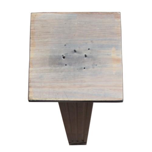 カウンター 天板 足 脚 おしゃれ リフォーム 交換 DIY ２本セット 木製 ブラック(黒) 幅10×奥行10×高70cm INK-0506005Hの画像