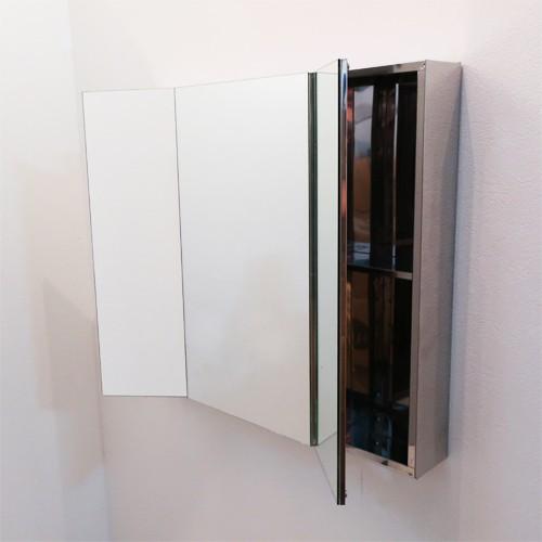 ミラーキャビネット おしゃれ リフォーム 交換 DIY 三面鏡 収納