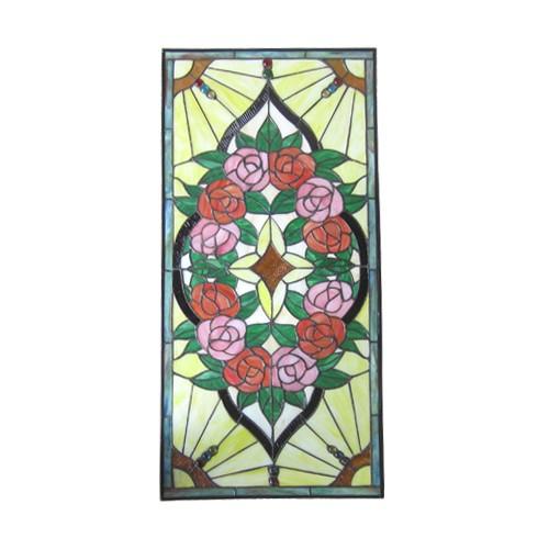 ステンドグラス ガラス おしゃれ かわいい リフォーム 交換 Diy 窓枠 ドア アイアン 黒 ブラック 幅42 5cm Ink h Ink h ビーキューブyahoo ショッピング店 通販 Yahoo ショッピング