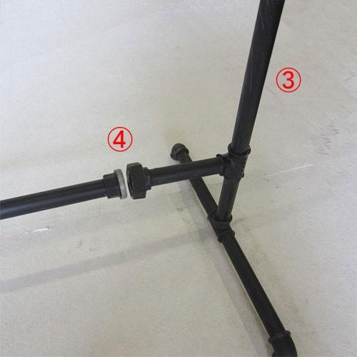 ハンガーラック 洋服掛け アイアン製 鉄 ガス管 アンティーク風