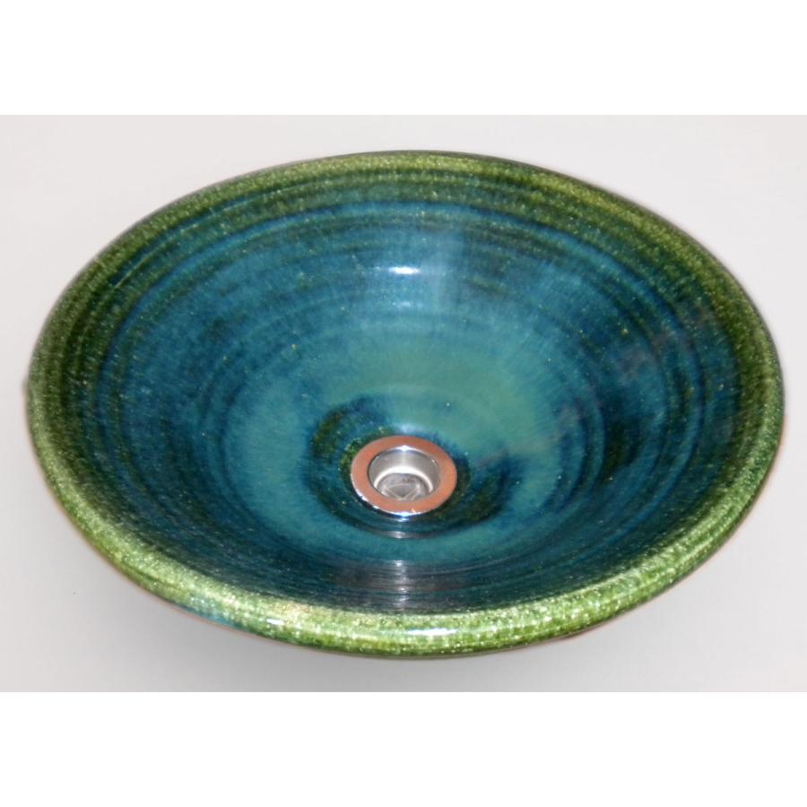 青い花びら型陶器ボウル 花柄の陶器製ボウル 花柄の陶器ボウル 洗面