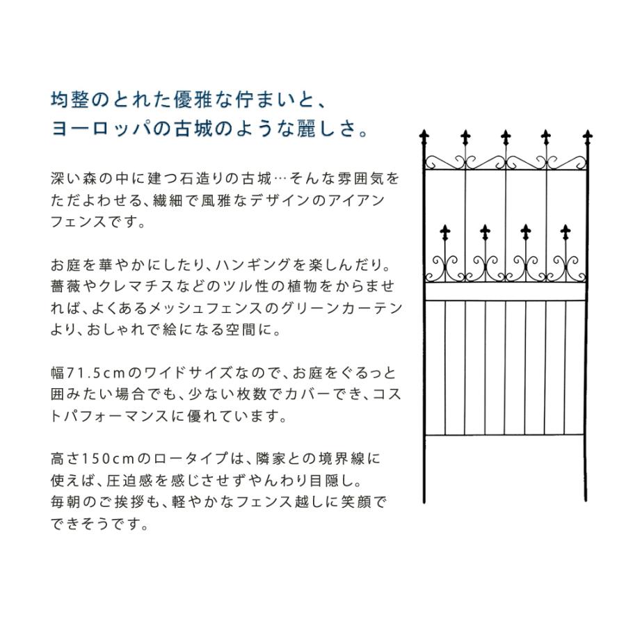 オールドシャトーフェンス150 ロータイプ 2枚組 OC002L-2P : ビー