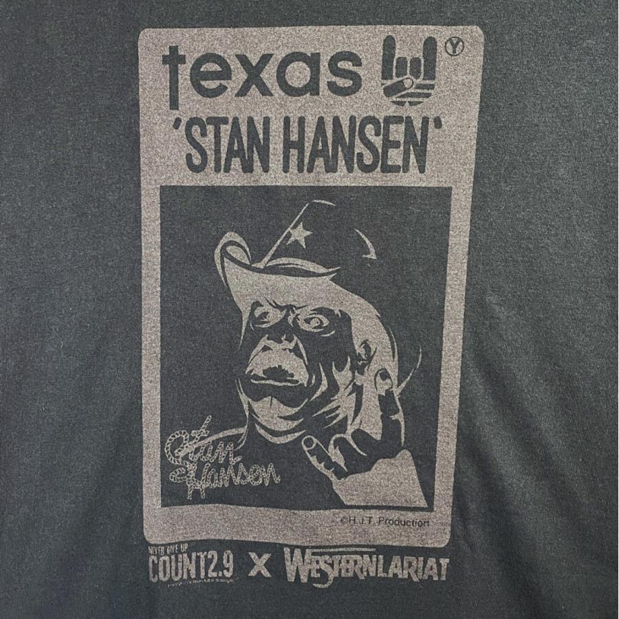 スタンハンセン × Count2.9 Tシャツ (ブラック×ブラック) 新日本