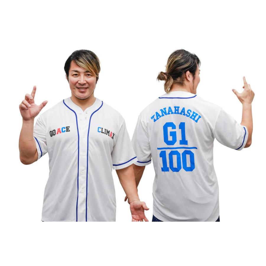 棚橋弘至「GO ACE CLIMAX」べースボールシャツ 新日本プロレス NJPW