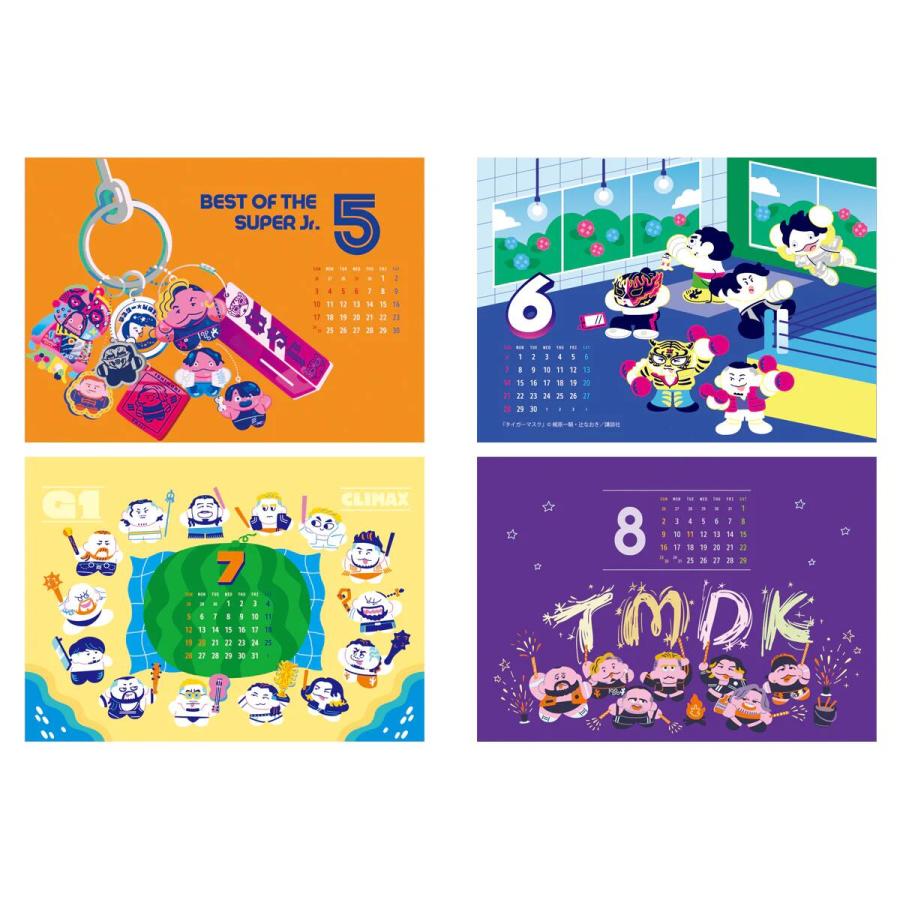 2026年 新日本プロレス カレンダー（卓上タイプ A5サイズ）新日本