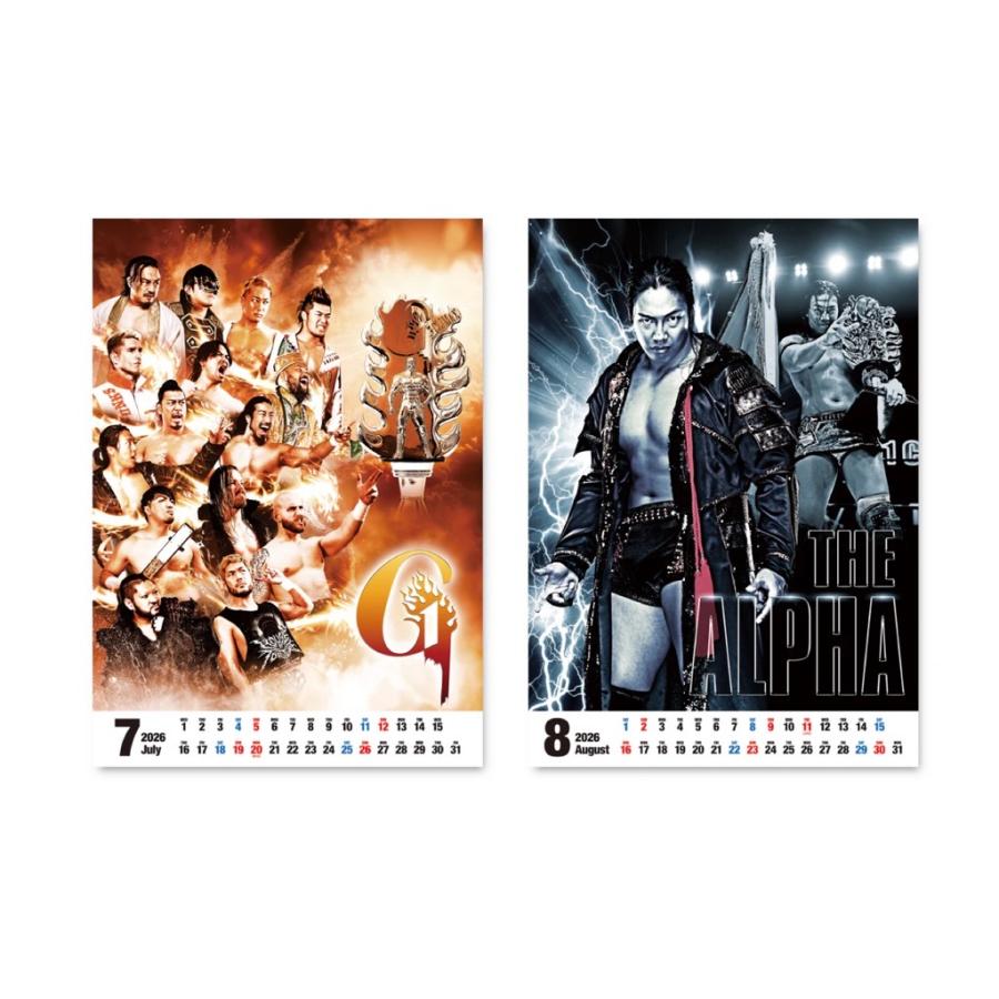 2026年 新日本プロレス カレンダー（壁掛けタイプ B3サイズ）新日本
