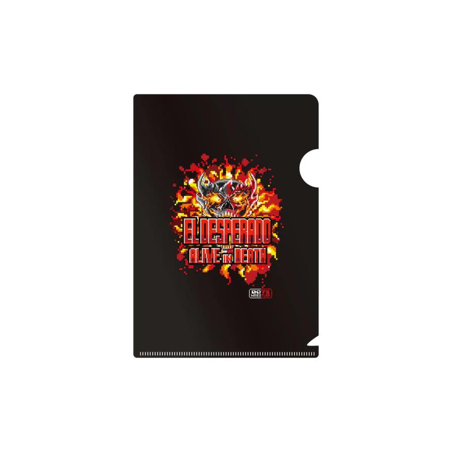 エル・デスペラード 「 dotswrestler」クリアファイル ＆ ステッカー3枚1セット（ALIVE IN DEATH）新日本プロレス NJPW |  | 05