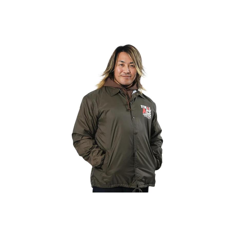 棚橋弘至「FINAL ACE COUNTDOWN」コーチジャケット（シールブラウン