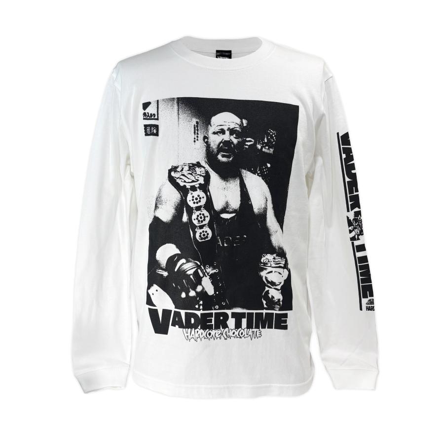 ビッグバン ・ ベイダー / ロングスリーブTシャツ（三冠ホワイト）Hardcore Chocolate / ハードコアチョコレート 新日本プロレス NJPW 全日本プロレス AJPW | 