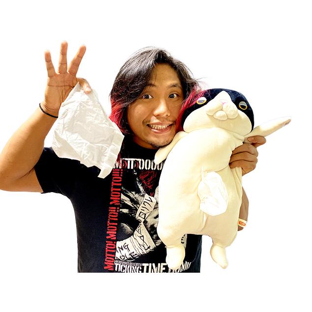 もちねこ ハチワレ BOXティッシュケース 新日本プロレス NJPW 高橋