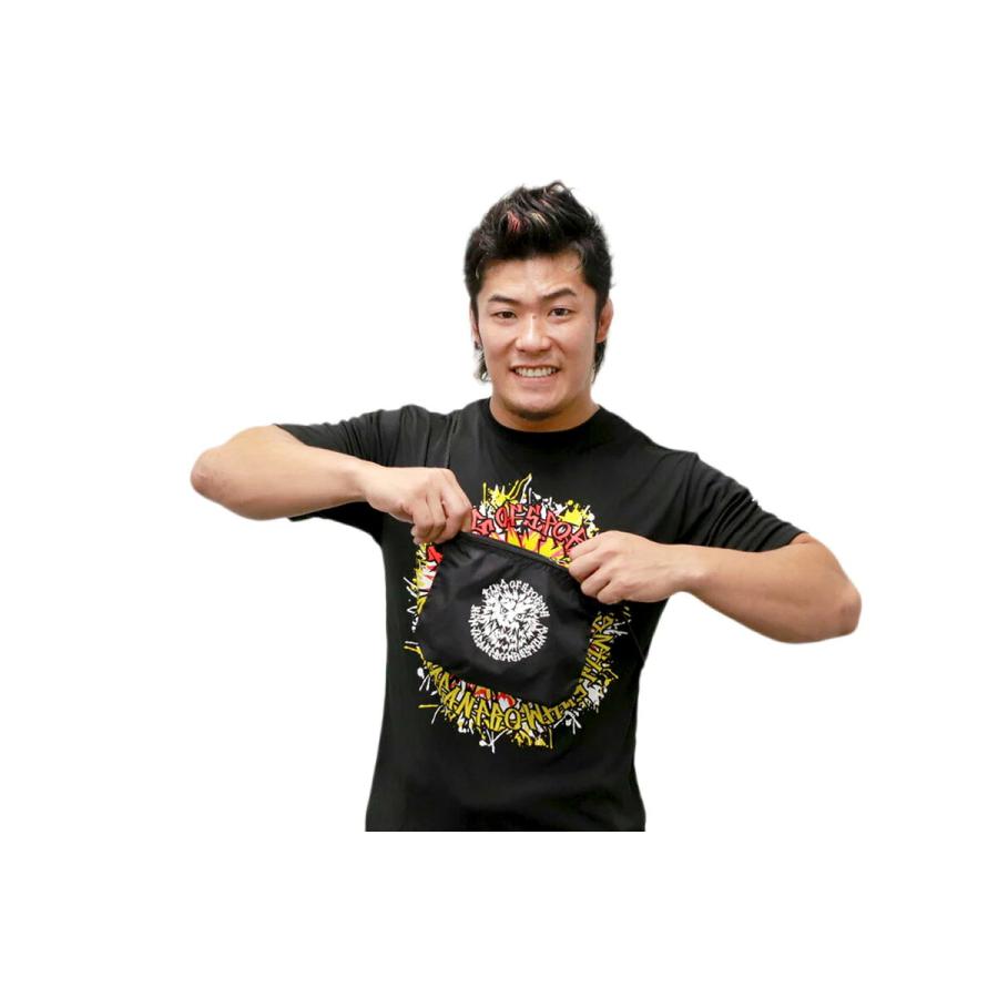 ライオンマーク ナイロンサコッシュ（2026・ブラック×ホワイト）新日本