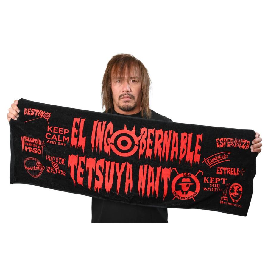 内藤哲也 × ロス・インゴベルナブレス スポーツタオル 2025（レッド 
