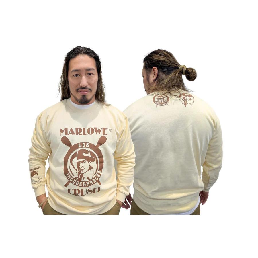 辻陽太 × マーロウ コラボ スウェットトレーナー（フレッシュクリーム