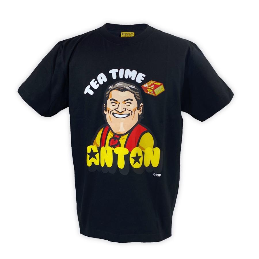 アントニオ猪木 ANTON TEA TIME Tシャツ (ブラック) 新日本プロレス 