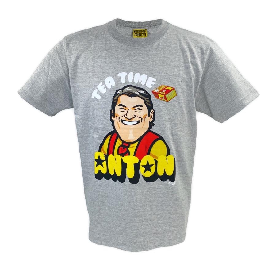アントニオ猪木 ANTON TEA TIME Tシャツ (グレー) 新日本プロレス NJPW 