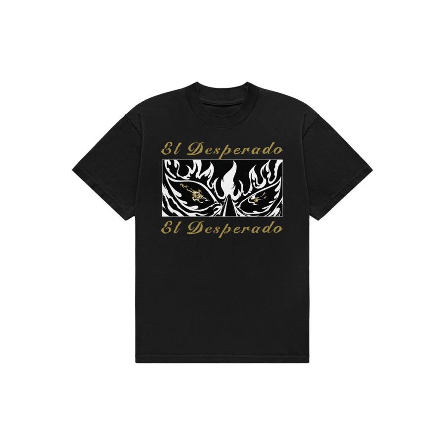 エル・デスペラード×田中かえ コラボTシャツ（ブラック・2026） 新日本