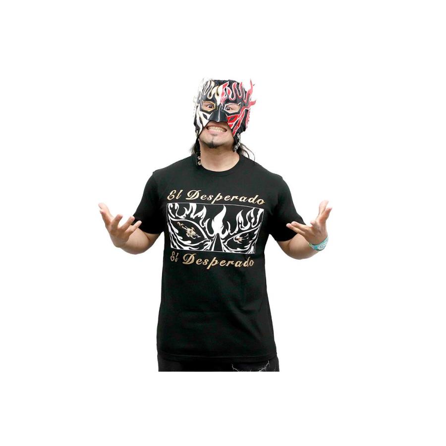エル・デスペラード×田中かえ コラボTシャツ（ブラック・2026） 新日本