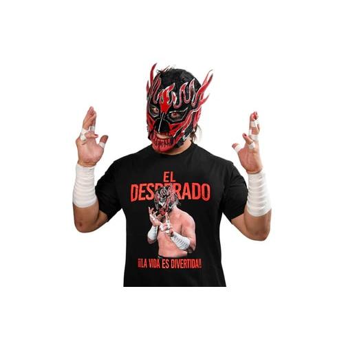 エル・デスペラード LA VIDA ES DIVERTIDA Tシャツ (ブラック×レッド