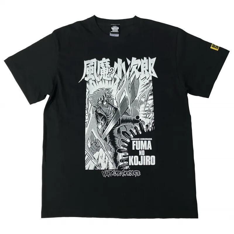 風魔の小次郎 風林火山(剛刀ブラック) Tシャツ Hardcore Chocolate