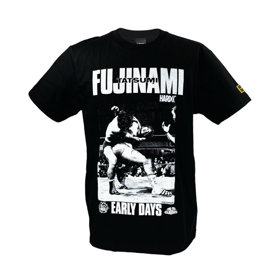 藤波辰爾/アーリーデイズ Tシャツ (ドラゴン・ブラック) Hardcore