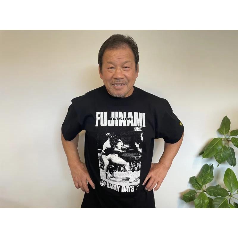 藤波辰爾/アーリーデイズ Tシャツ (ドラゴン・ブラック) Hardcore