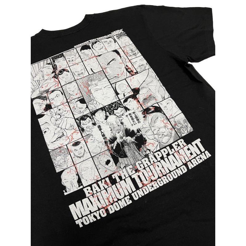 メール便対応: グラップラー刃牙・最大トーナメント (東京ドーム地下闘技場ブラック) Tシャツ Hardcore Chocolate/ハードコアチョコレート｜bdrop｜08