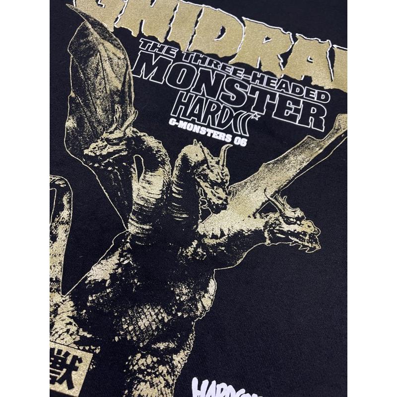 キングギドラ (引力光線ブラック) Tシャツ Hardcore Chocolate