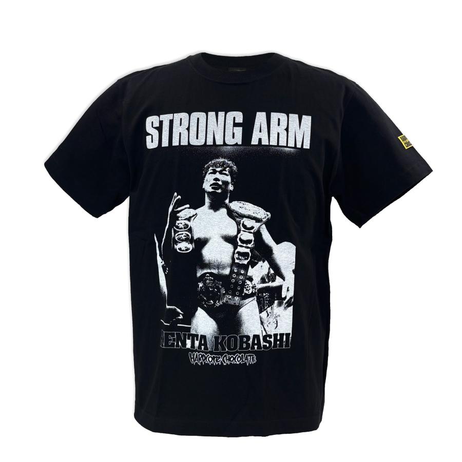 ハードコアチョコレート XXL プロレス Tシャツ 未使用 WI☆NG 黒 小橋建太 STRONG ARM（鉄人ブラック）Tシャツ Hardcore Chocolate